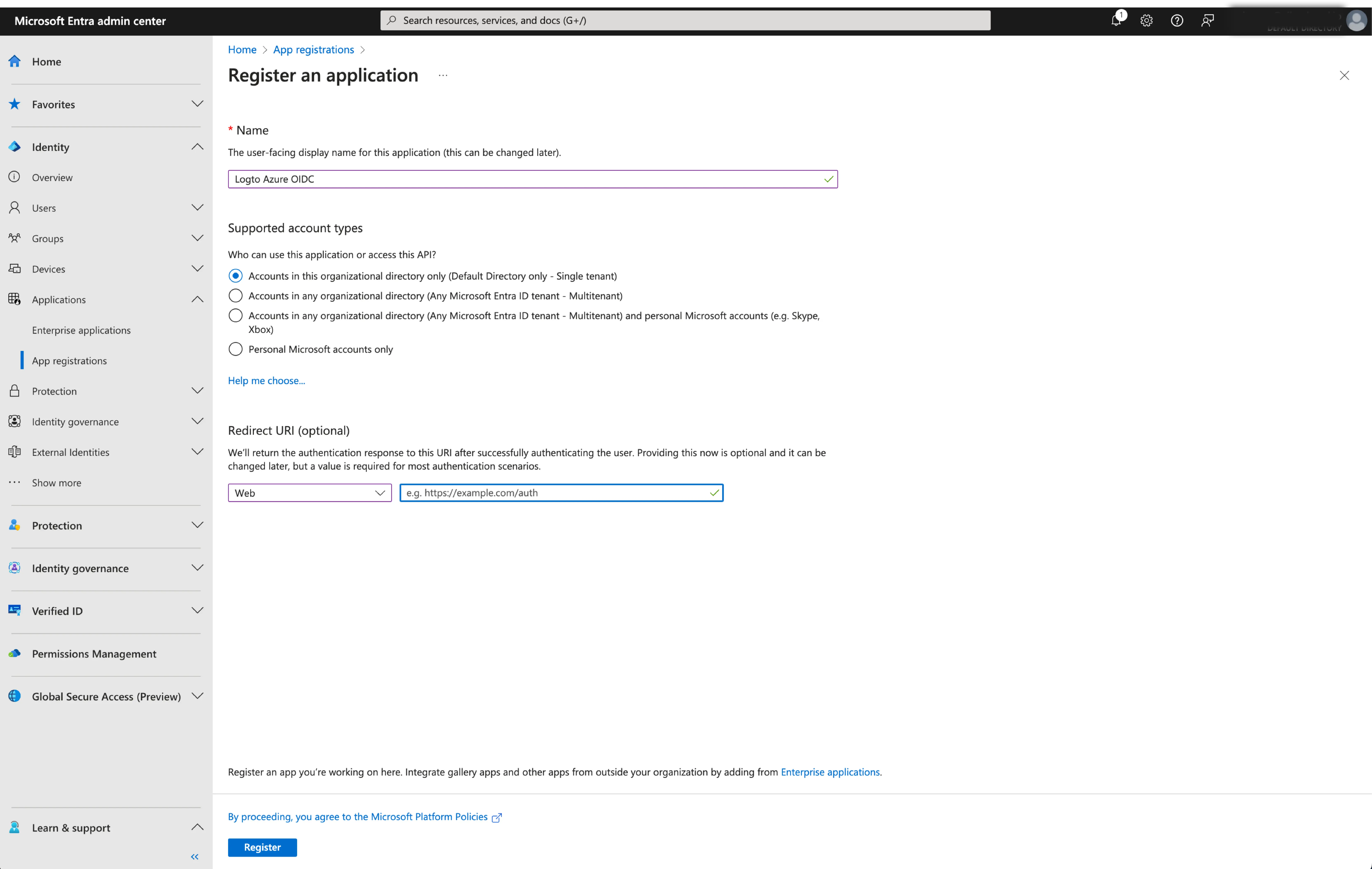 Configure Application