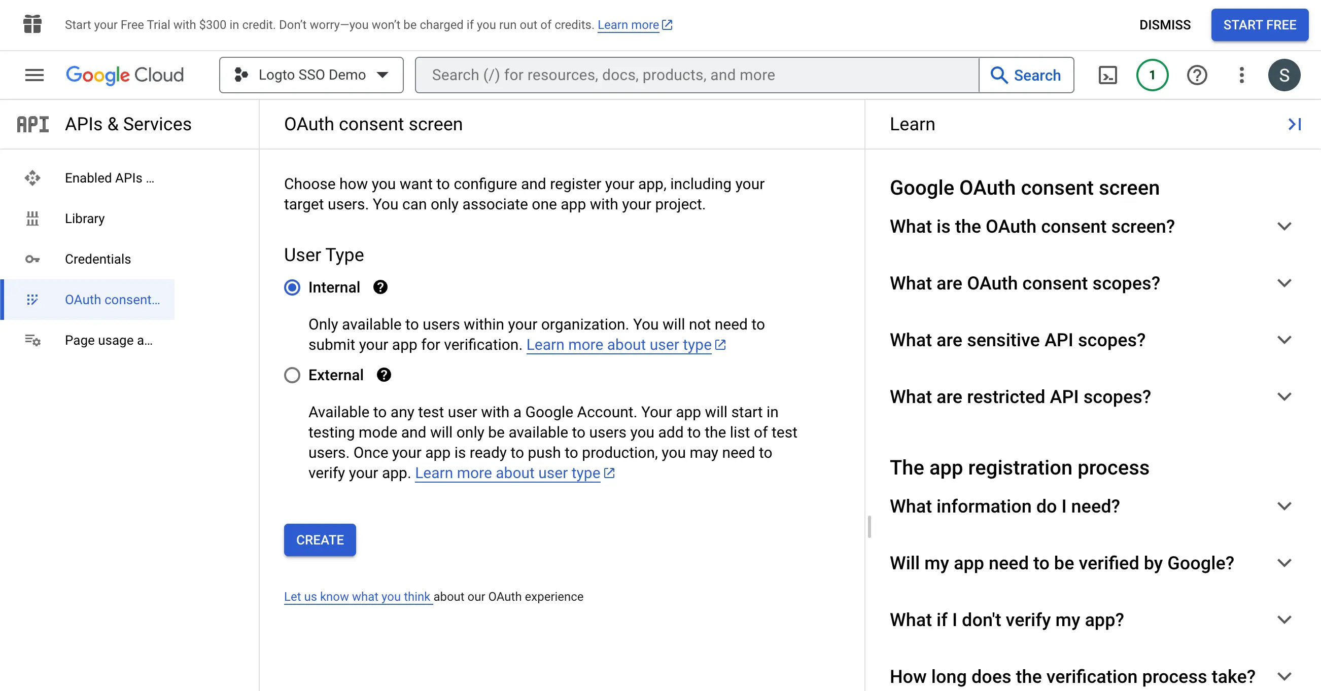 Google Workspace consent screen user type.webp