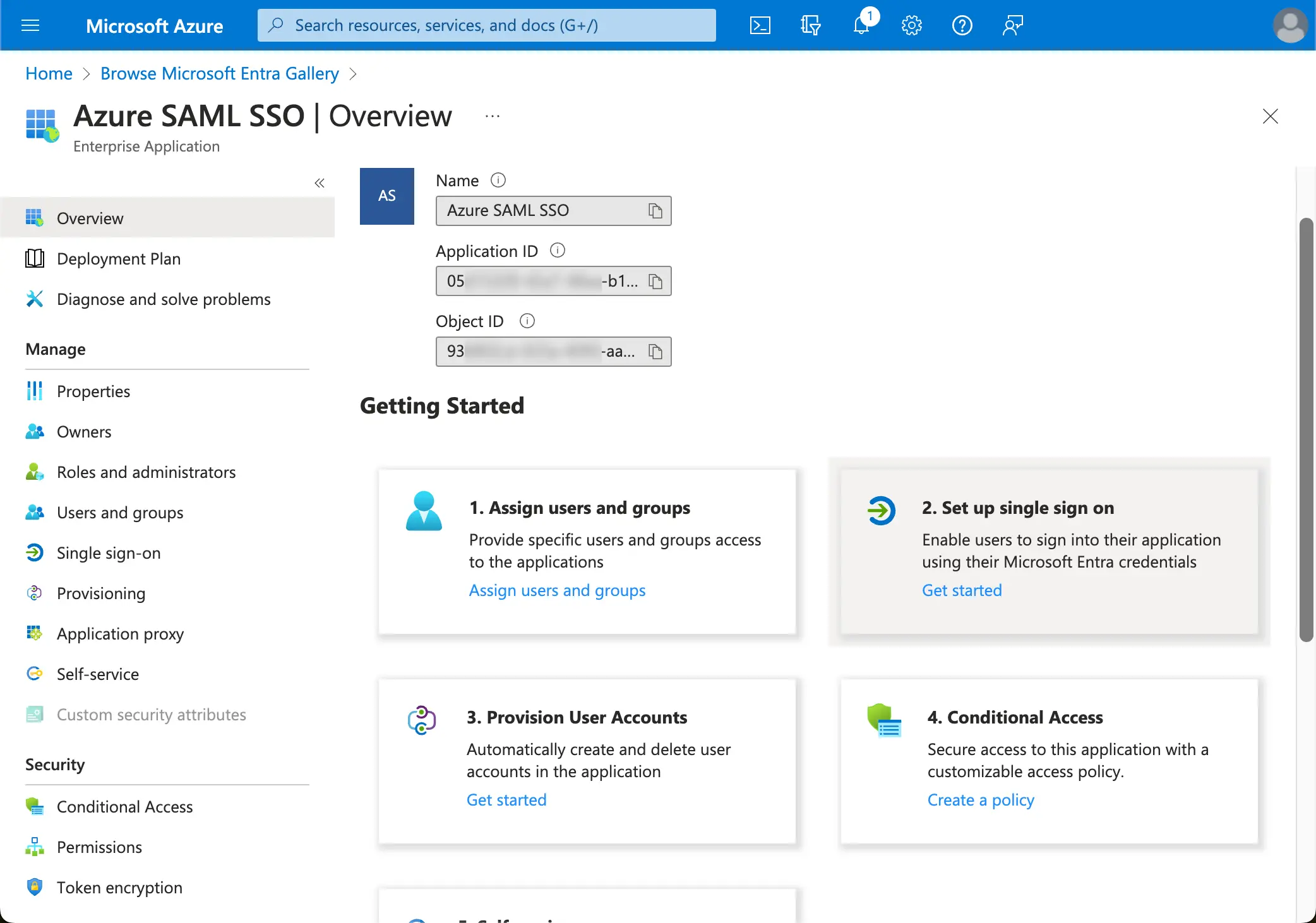 Azure AD set up SSO.webp