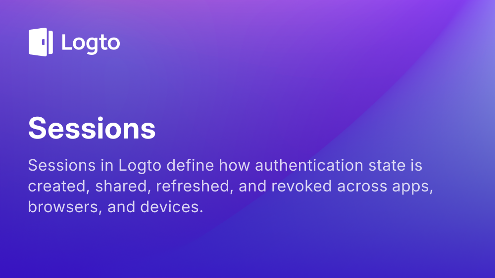 Sessions | Logto docs